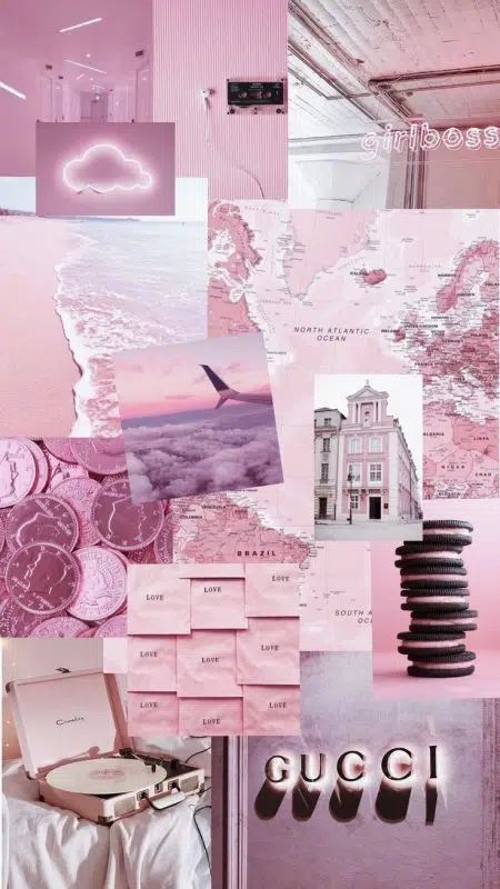 Collage aesthetic rose