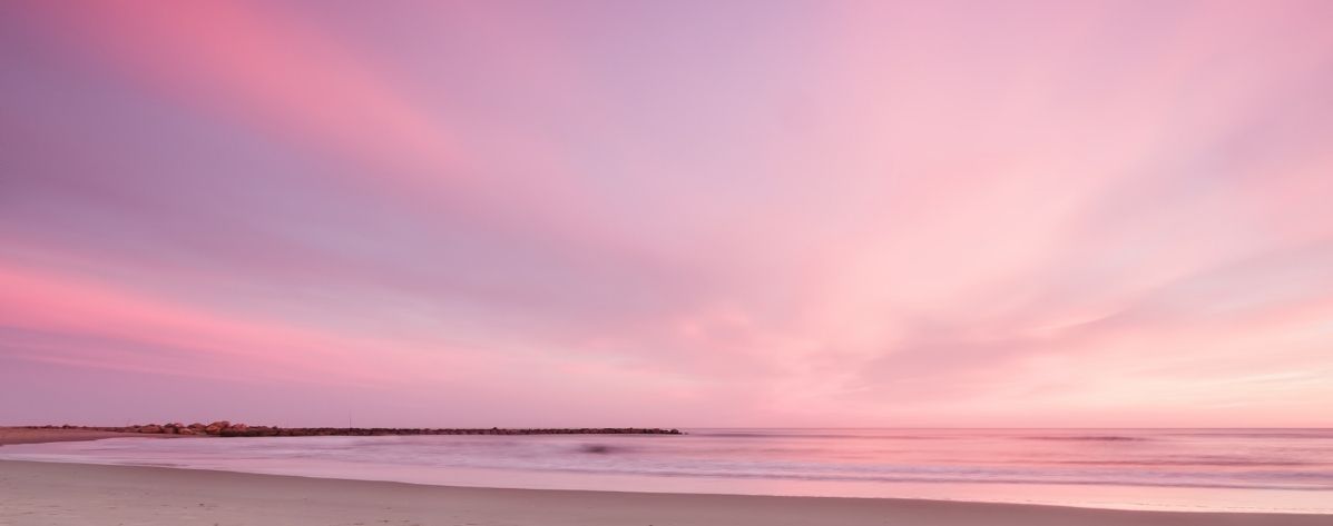 Plage couleur aesthetic rose
